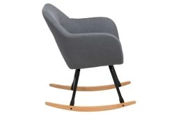 Schommelstoel Hermeline In Stof - Donkergrijs -Songmics Winkel 0000064790 3 5b78