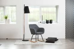 Schommelstoel Hermeline In Stof - Donkergrijs -Songmics Winkel 0000064790 8 ca5f