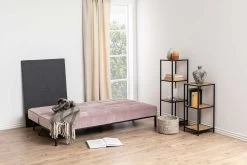 Slaapbank Giovanni - Oudroze/zwart -Songmics Winkel 0000078648 7 9e4d