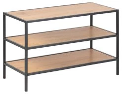 Schoenenrek Dover Met 2 Legplanken - Zwart/eik -Songmics Winkel 0000079423 1 7452