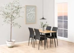 Stoel Demir - Zwart Kunstleder -Songmics Winkel 0000082226 5 721d