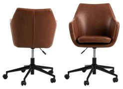 Bureaustoel Novan Kunstleder - Bruin -Songmics Winkel 0000086938 2 6386