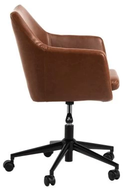 Bureaustoel Novan Kunstleder - Bruin -Songmics Winkel 0000086938 3 38c0