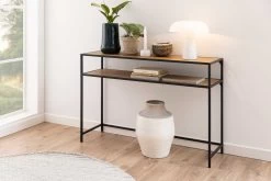 Sidetable Dover 120cm Industrieel - Zwart/wilde Eik -Songmics Winkel 0000087427 9 c13f