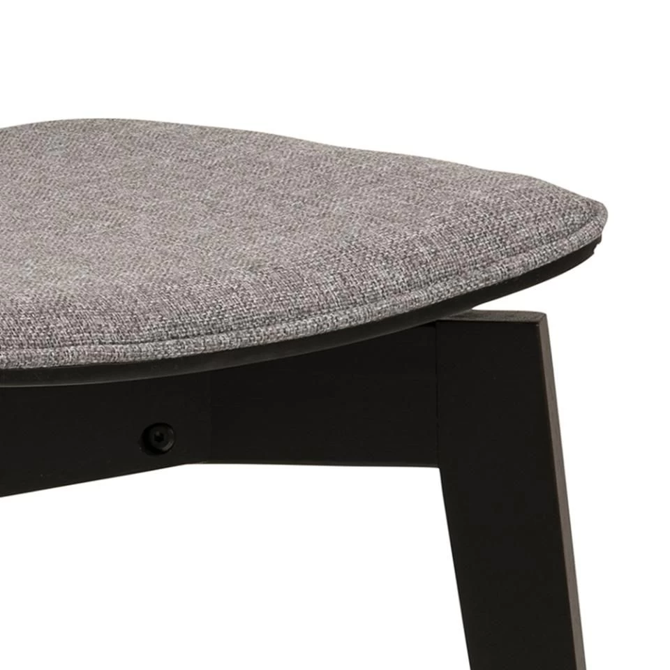 Eetkamerstoel Roxby - Grijs/zwart 8 Eetkamerstoel Roxby - Grijs/zwart - Afbeelding 6