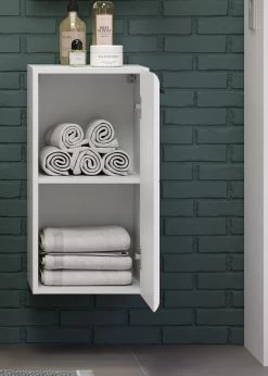 Wandkast Riva | 35 X 33 X 68 Cm | High Glossy White -Songmics Winkel 00028968 c4b2