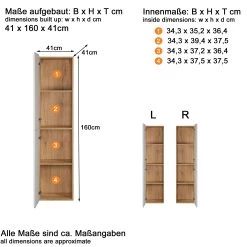 Hangkast Sirion | 41 X 41 X 160 Cm | Nox Oak-design 15 Hangkast Sirion | 41 X 41 X 160 Cm | Nox Oak-design -Songmics Winkel 00035225 6b4a