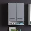 Hangkast Ricca 50cm 2 Deuren - Wit/lichtgrijs