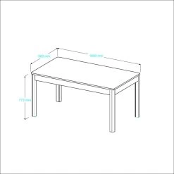 Eettafel Wendy -Songmics Winkel 0191tare picto mm 8ee3