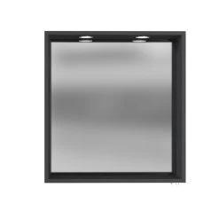 Spiegel Dasa 60cm - Grafietgrijs -Songmics Winkel 023.1.3168 2 2002