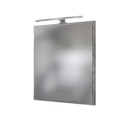Spiegel Lotuk 60cm Met Verlichting - Grijze Eik -Songmics Winkel 027.1.3186 1 113e