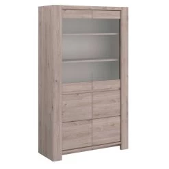 Vitrinekast Porto - Grijs -Songmics Winkel 0346 VITR STYLE C 20190628001719 bb0d