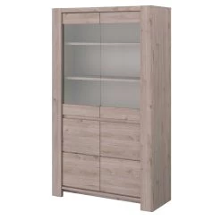 Vitrinekast Porto - Grijs -Songmics Winkel 0346 VITR STYLE D 20190628001643 e81b