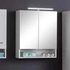 Spiegelkast Ricca 60cm 2 Deuren - Wit