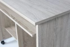 Bureau Benji Met Wieltjes 90cm - Eik -Songmics Winkel 0486 156 det kante a 73d6