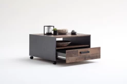 Salontafel Universal | Met Lade | 70 X 70 X 40 Cm | Matera / Old Wood -Songmics Winkel 04 ff45