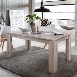 Eettafel Universal | Verlengbaar | 160 X 90 X 77 Cm | Light Oak