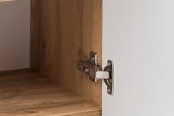 Badkamercombinatie Kornel 10 4-delig Met Grijze Wastafel - Eik/matwit -Songmics Winkel 056.1.3166 15 396a