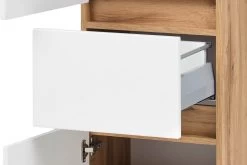 Badkamercombinatie Kornel 10 4-delig Met Grijze Wastafel - Eik/matwit -Songmics Winkel 057.1.3181 8 b485