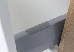 Badkamercombinatie Kornel 10 4-delig Met Grijze Wastafel - Eik/matwit -Songmics Winkel 057.1.3181 8a c878