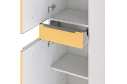 Kolomkast Hansen 40cm 2 Deuren & 1 Lade - Geel/wit -Songmics Winkel 057.1.3189 8a 2df7