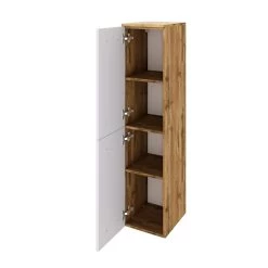 Kolomkast Sefa 30cm 2 Deuren - Eik/wit -Songmics Winkel 058.1.3193 2a 53ee