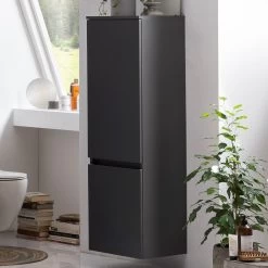 Kolomkast Kornel/Pisca 40cm 2 Deuren - Grafietgrijs