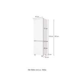 Badkamercombinatie Kornel 11 5-delig Met Witte Wastafel - Eik/matwit -Songmics Winkel 060.1.3165 5 c8f8