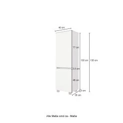 Badkamercombinatie Kornel 12 5-delig Met Grijze Wastafel - Eik/matwit -Songmics Winkel 060.1.3181 5 c1a0