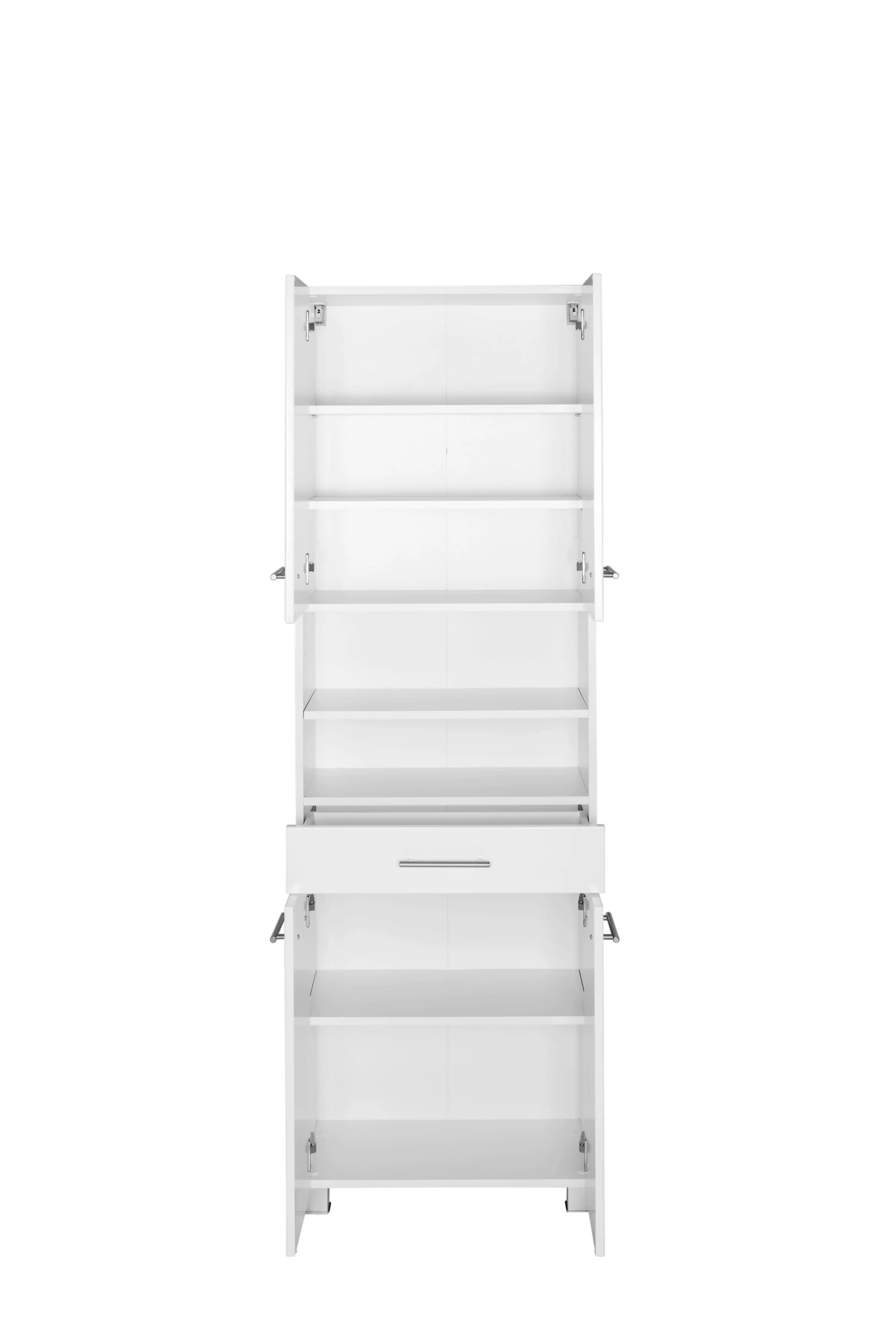 Kolomkast Pollet 60cm 4 Deuren En 1 Lade - Wit 13 Kolomkast Pollet 60cm 4 Deuren En 1 Lade - Wit - Afbeelding 11