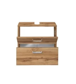 Wastafelonderkast Bobbi 60cm 1 Deur En 1 Softclose Lade - Eik -Songmics Winkel 088.1.2162 2 e093