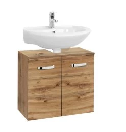 Wastafelonderkast Bobbi 60cm 2 Deuren - Eik -Songmics Winkel 090.2162 1a dd66