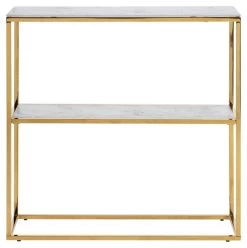 Sidetable Anika 79,50cm - Wit Marmer/goud -Songmics Winkel 095ced8e e7be 4b41 8176 7e25790774d1 e04f