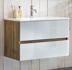 Badkamercombinatie Helina 5 5-delig - Eik/wit -Songmics Winkel 098.1.3222 4 8745