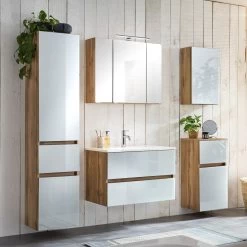 Badkamercombinatie Helina 5 5-delig - Eik/wit