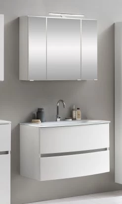 Badkamercombinatie Kornel 1 2-delig Met Witte Wastafel - Wit