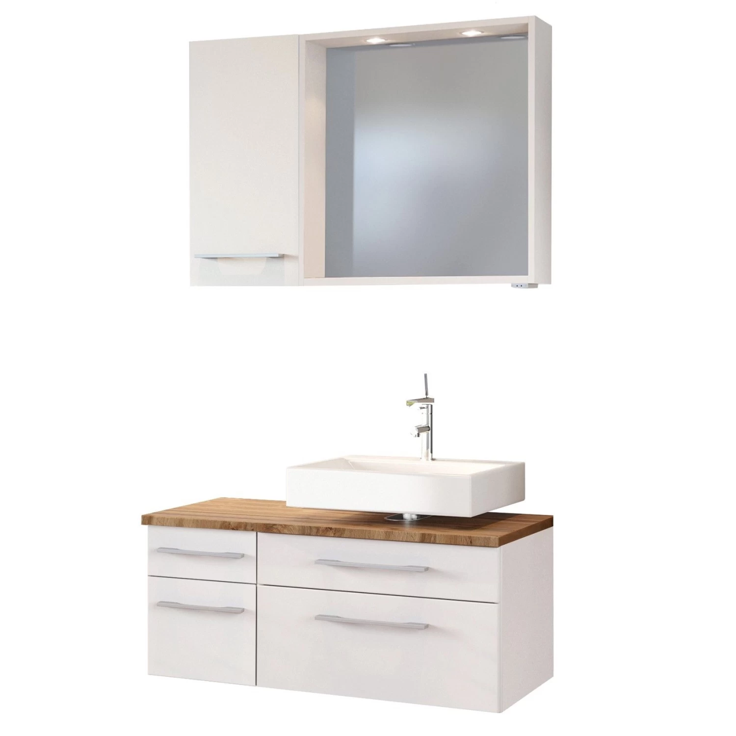 Badkamercombinatie Dasa 4 Rechts - Wit 3 Badkamercombinatie Dasa 4 Rechts - Wit