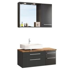 Badkamercombinatie Dasa 4 Links - Grafiet/mat Grijs