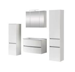 Badkamercombinatie Kornel 9 4-delig Met Witte Wastafel - Wit 31 Badkamercombinatie Kornel 9 4-delig Met Witte Wastafel - Wit -Songmics Winkel 1014.3164 1 11b6