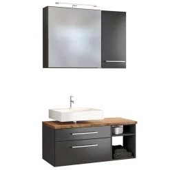 Badkamercombinatie Dasa 6 Links - Grafiet/mat Grijs