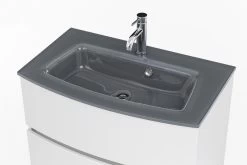 Badkamercombinatie Kornel 2 2-delig Met Grijze Wastafel - Wit -Songmics Winkel 1020.3164 10 9d5c