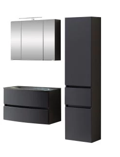 Badkamercombinatie Kornel 5 3-delig Met Grijze Wastafel - Grafietgrijs -Songmics Winkel 1022.3165 1 0ed6