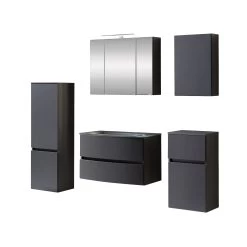 Badkamercombinatie Kornel 12 5-delig Met Grijze Wastafel - Grafietgrijs 31 Badkamercombinatie Kornel 12 5-delig Met Grijze Wastafel - Grafietgrijs -Songmics Winkel 1025.3165 1 ce3f