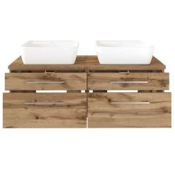 Wastafelmeubel Dasa 120cm Met 4 Lades - Wotan Eik -Songmics Winkel 1046.3169 2 3a26