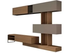 Tv-meubel Judith 270cm 4 Deuren - Grijs/ Eik Decor -Songmics Winkel 1051 100 9df7