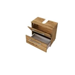 Wastafelonderkast Sefa 60cm 1 Deur & 1 Lade - Wotan Eik -Songmics Winkel 113.1.3194 2 4401