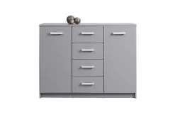Commode Eden 120cm 2 Deuren & 4 Lades - Grafiet Grijs -Songmics Winkel 13087300 Elenzio 55 dde7