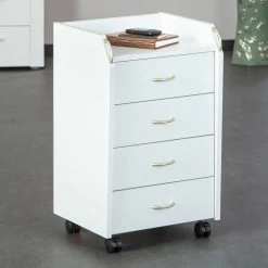 Ladeblok Podence Met 4 Lades - Wit -Songmics Winkel 13300100 20 7f4a