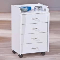 Ladeblok Podence Met 4 Lades - Wit