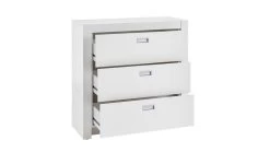 Commode Arkea 96cm Met 3 Lades - Wit 11 Commode Arkea 96cm Met 3 Lades - Wit -Songmics Winkel 13442774 kommode alaska 3 d5cd